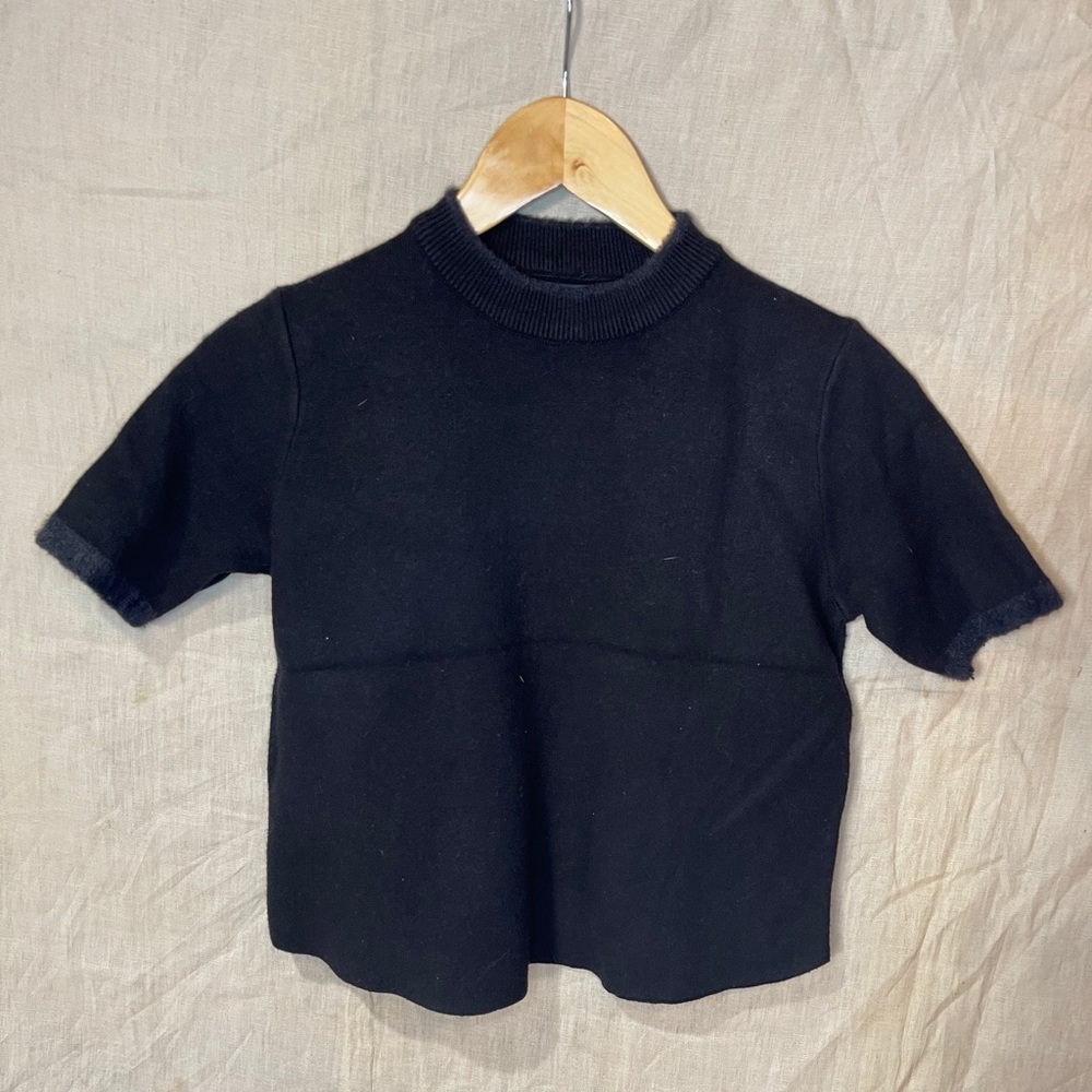 Zara Black Knit Top